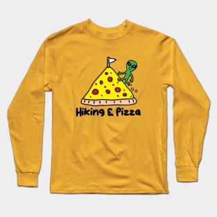 Hiking And Pizza Long Sleeve T-Shirt